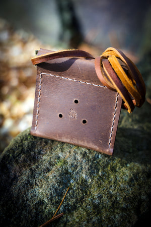 OIL TAN LEATHER - TURKEY MOUTH CALL POUCH