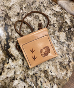 NATURAL VEG TAN LEATHER - TURKEY MOUTH CALL POUCH
