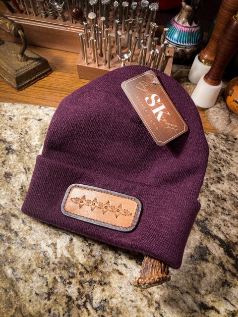 SOUTHWESTERN LEATHER PATCH TOBOGGAN