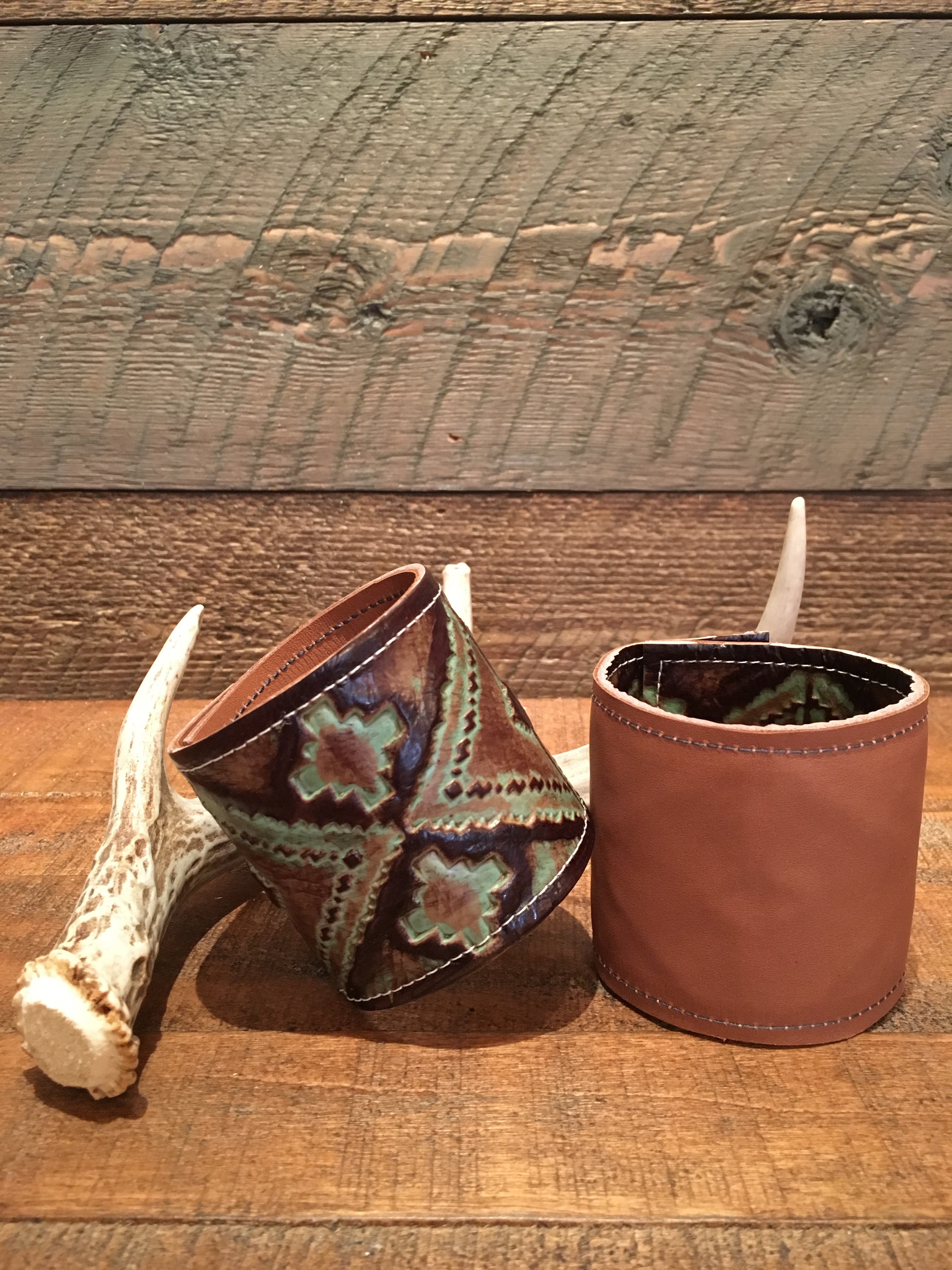 TURQUOISE LEATHER CUFF