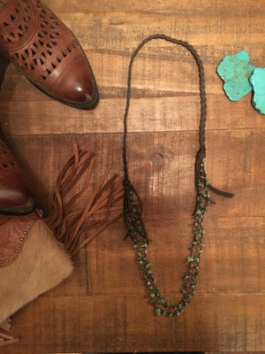 ROCKPORT LEATHER NECKLACE