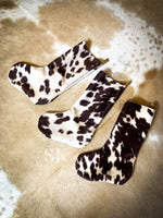 HOLIDAY STOCKINGS (Faux Cowhide)